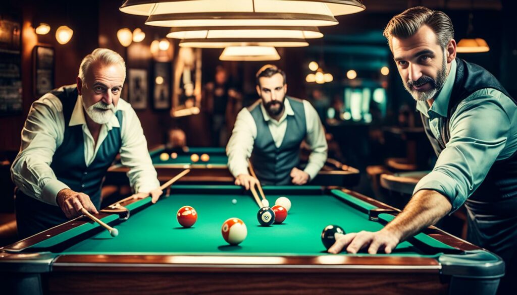 Optimale Spielatmosphäre im Billard-Salon